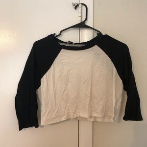 Baseball Style Crop Top